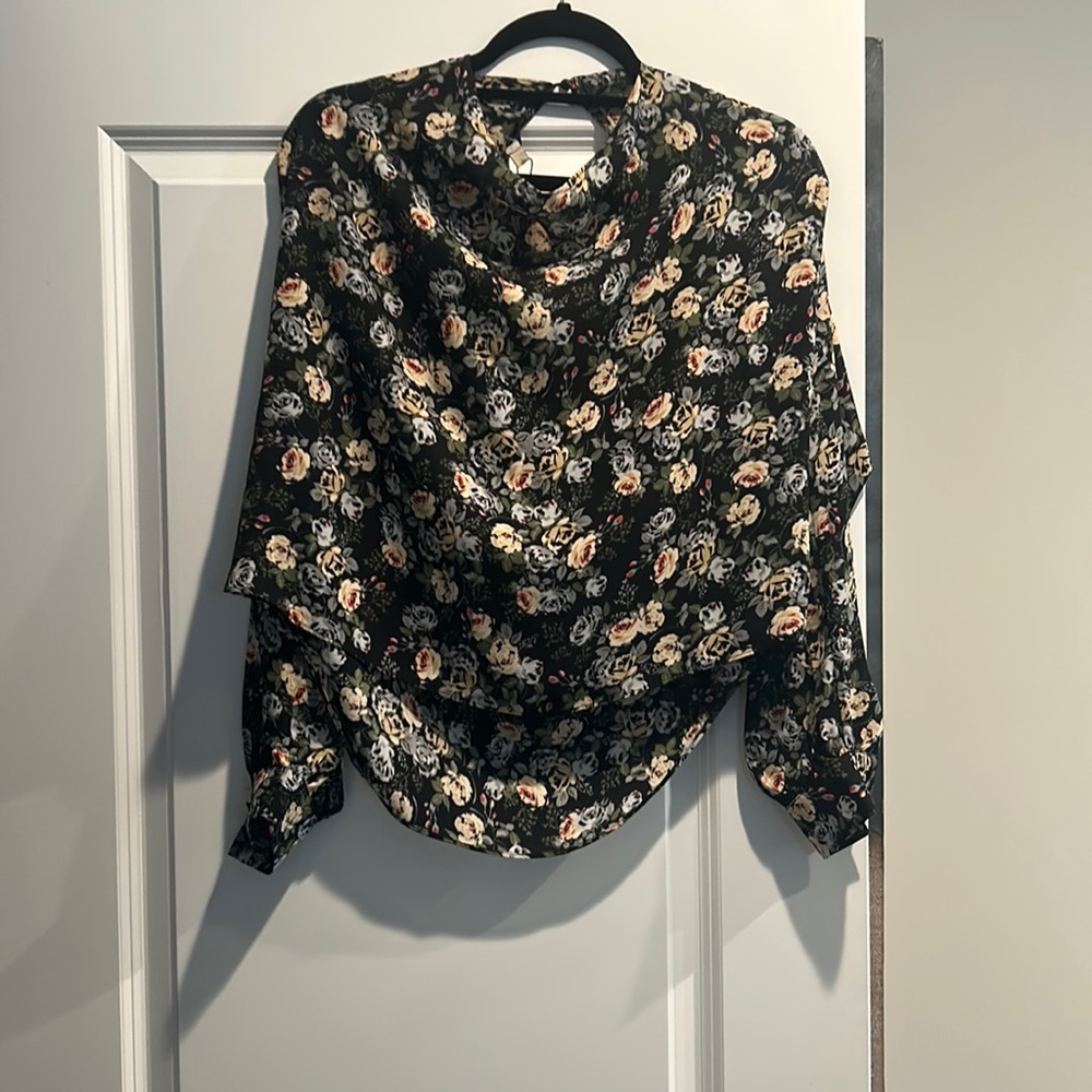 floral print blouse